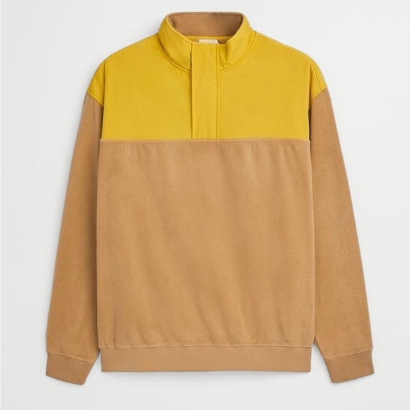 Zara Other - Zara Block color FLEECE SWEATSHIRT large size nwot